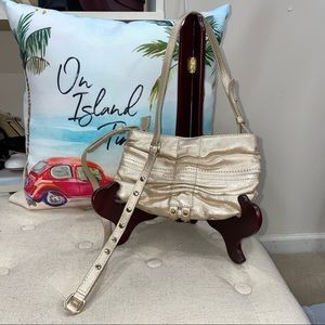 Botkier Gold Leather Crossbody Bag